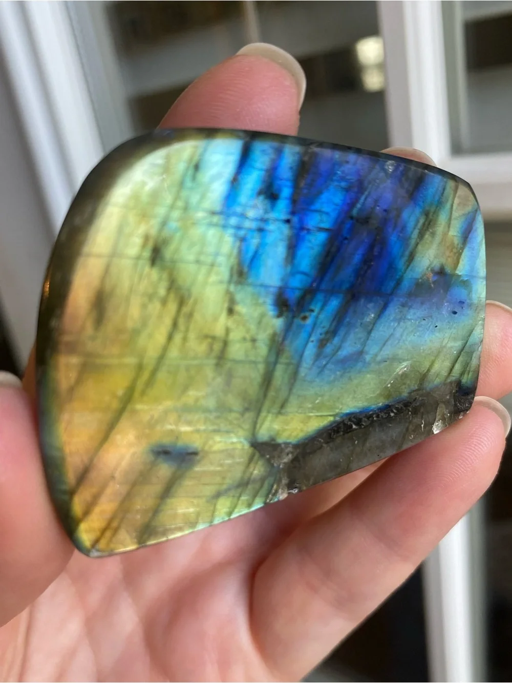 ✨ Double-Sided Blue & Gold Flash Labradorite Freeform ✨